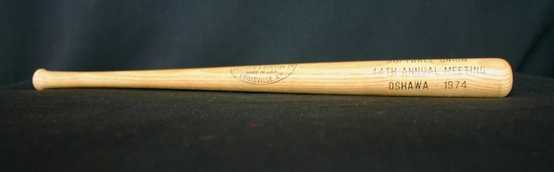1974 Cobourg Angels - PWSU miniature wooden bat