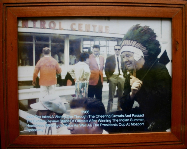 1966 John Fox photo after winning 2 motorcycle races