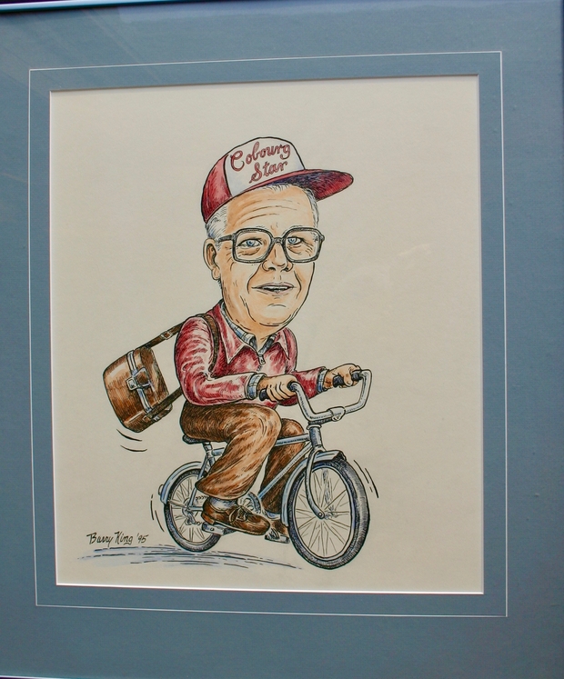 1995 Layton Dodge- Barry King colour caricature