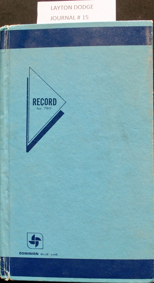 1973-74 Layton Dodge scorebook#15 hockey leagues