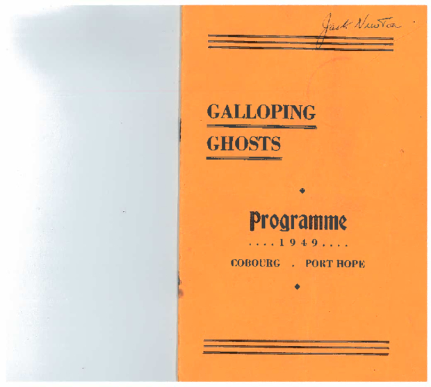 1949 Galloping Ghosts vs Trenton game program