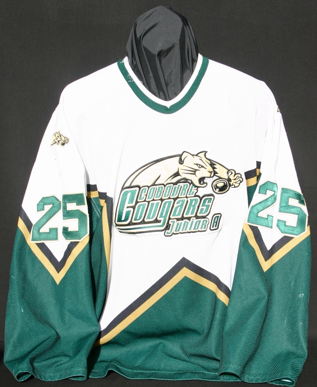 2009 Cobourg Cougars game jersey #25
