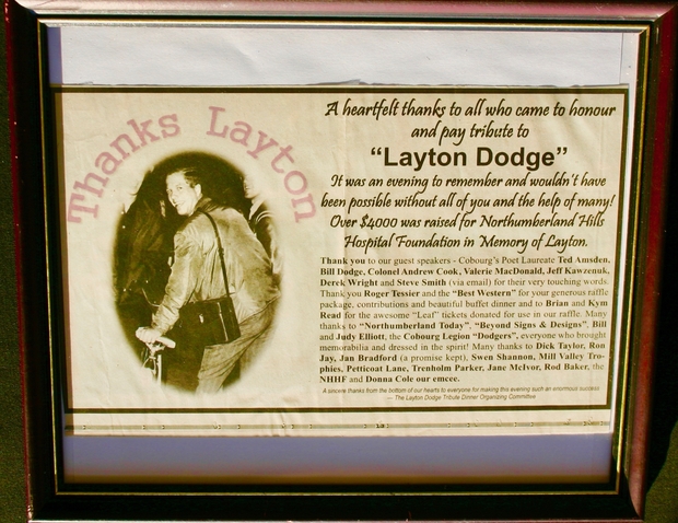 2014 Layton Dodge article from Tribute event