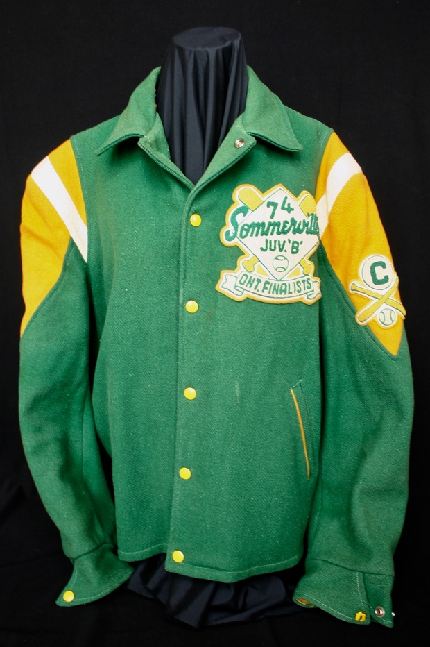 1974 Cobourg Juvenile fastball green jacket