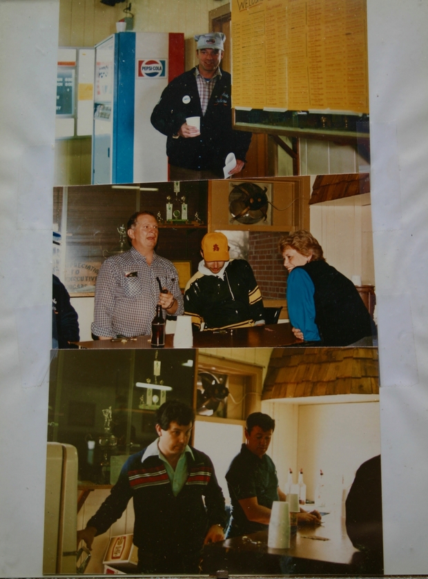 Rice Lake Oilers Hockey tourney photos in frame