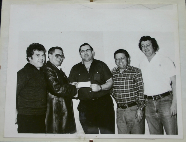 Rice Lake Oilers tournament cheque presentation