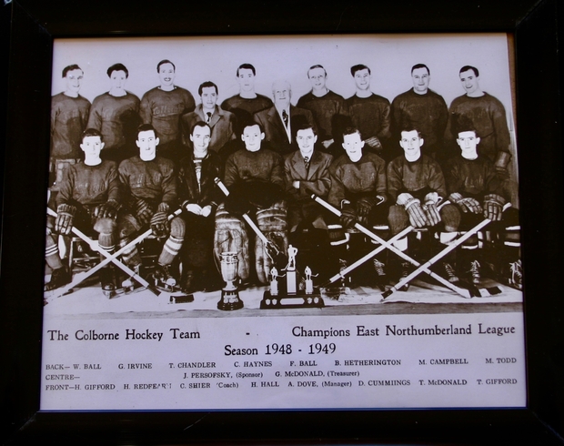 1949 photo Colborne champions ENHL