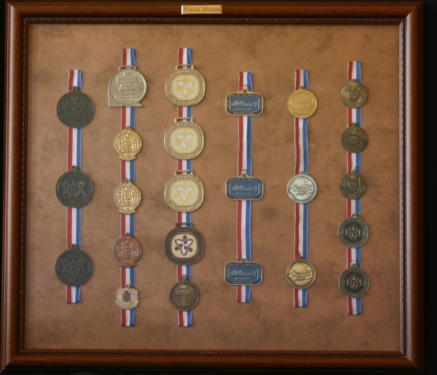 Frank Mazza 24 winning medals wheelchair races