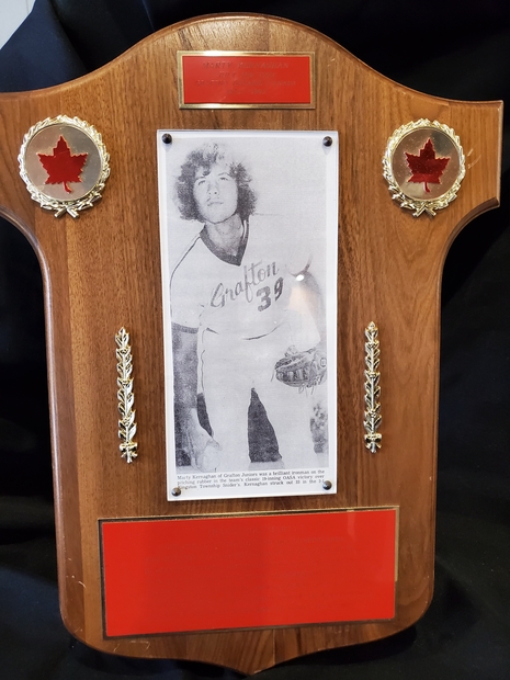 Marty Kernaghan plaque with 6 medallions