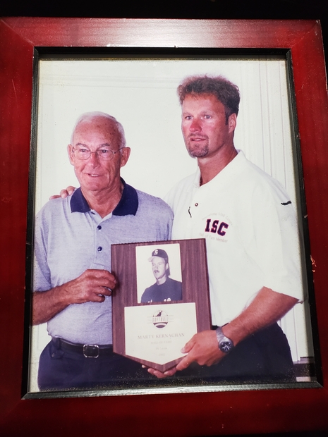 2002 Marty Kernaghan and his dad Jack photo