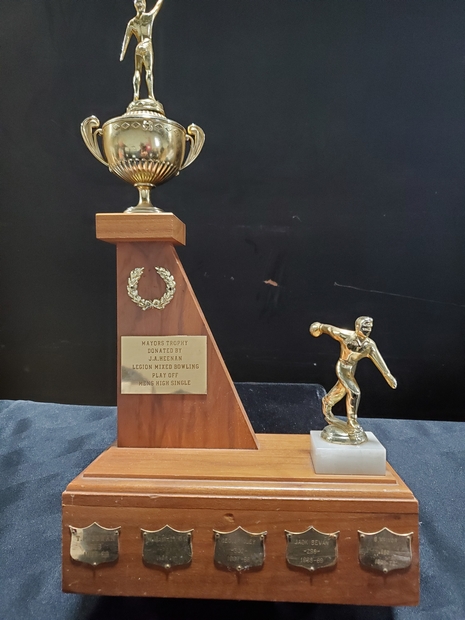 1965-1981 Cobourg Legion Mixed Bowling trophy