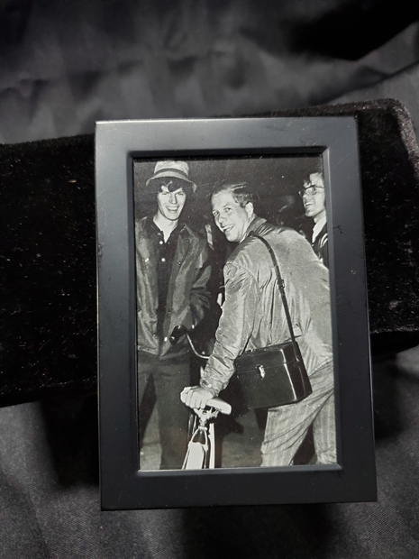 Layton Dodge photo standing by his bike