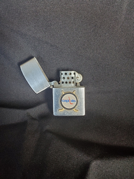 Gord Brooks lighter with Washington Capitals