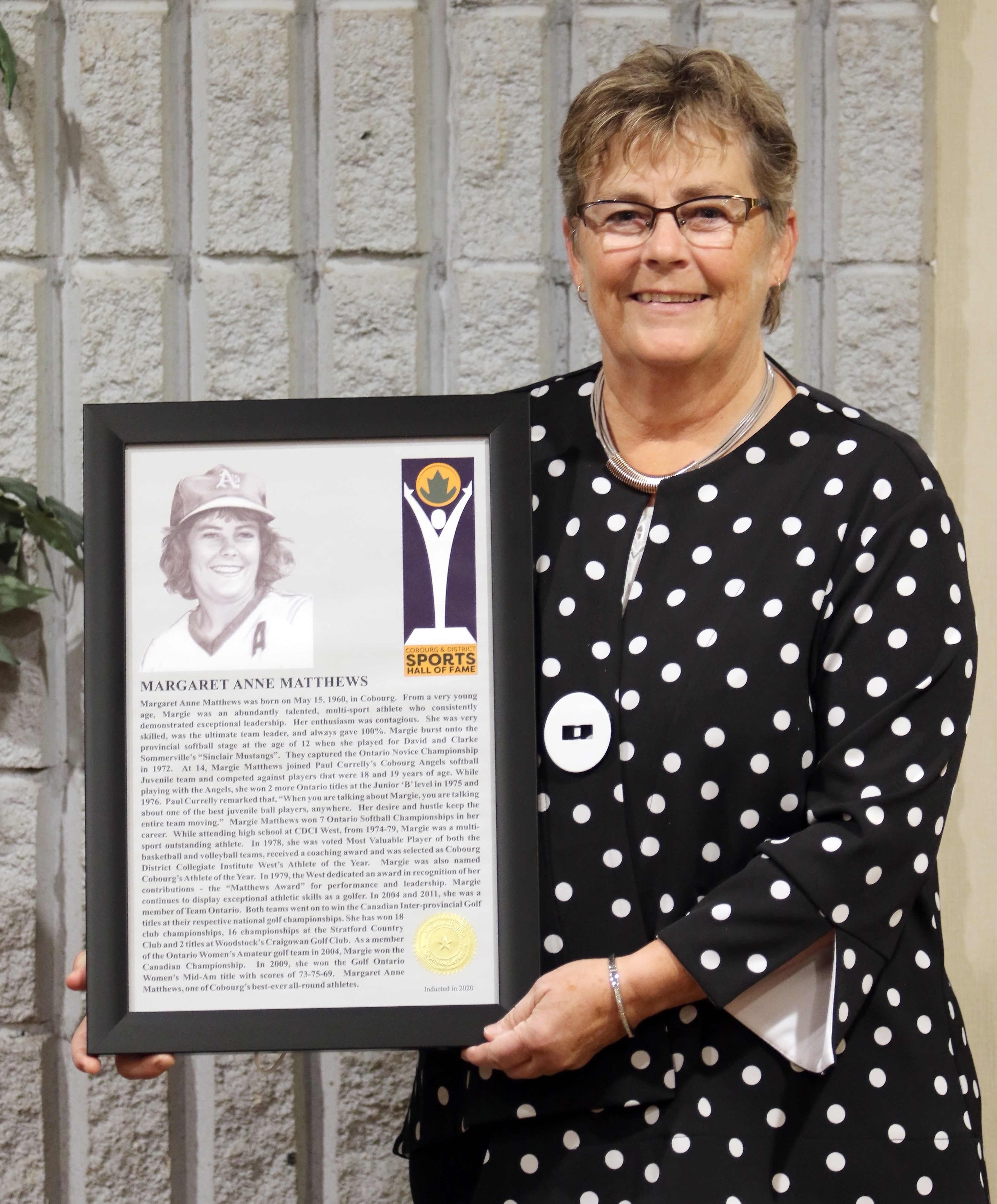 Inductee Margie Matthews