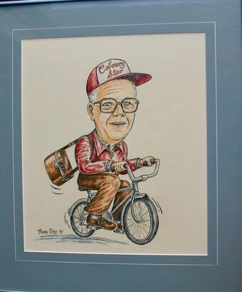 Layton Dodge Caricature